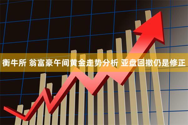 衡牛所 翁富豪午间黄金走势分析 亚盘回撤仍是修正